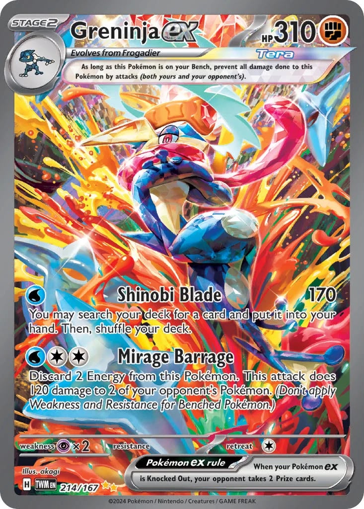 Tera Greninja ex — Special Illustration Rare Pokémon card front