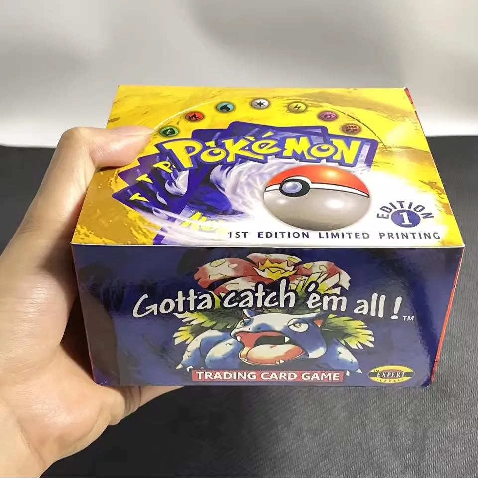 1st Edition Base Set Booster Box — Sealed Pokémon card front