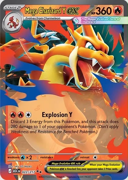 Mega Charizard Y ex — 360 HP Pokémon card front